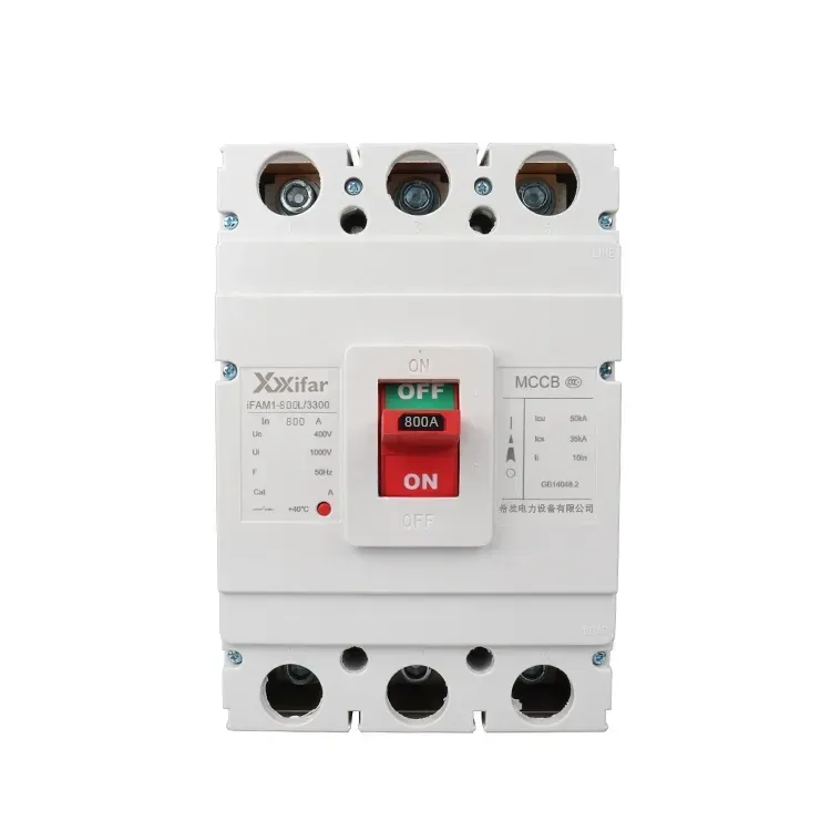400v 800a เซอร์กิตเบรกเกอร์หุ้มฉนวนแบบขึ้นรูป